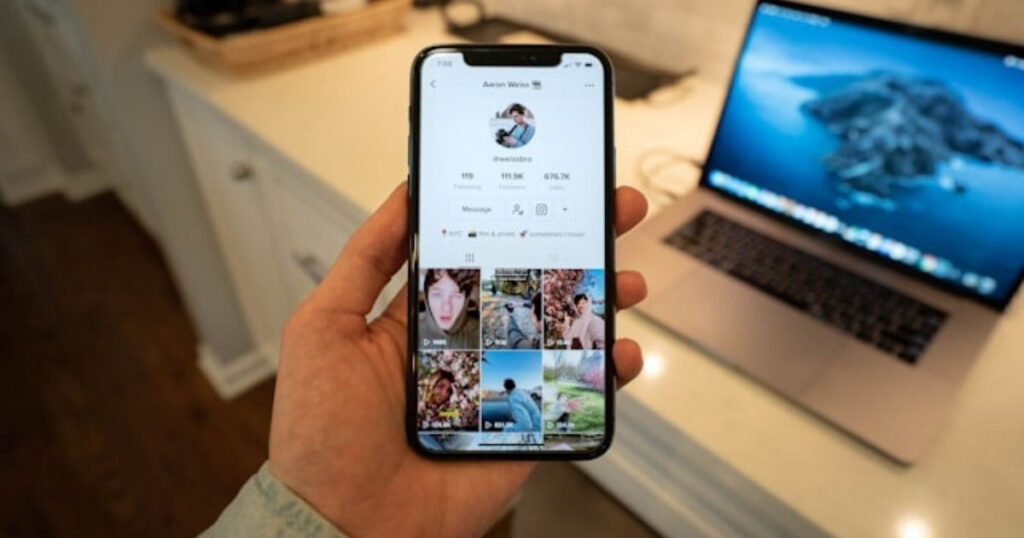 A picture showing the TikTok account of a person who makes money on TikTok