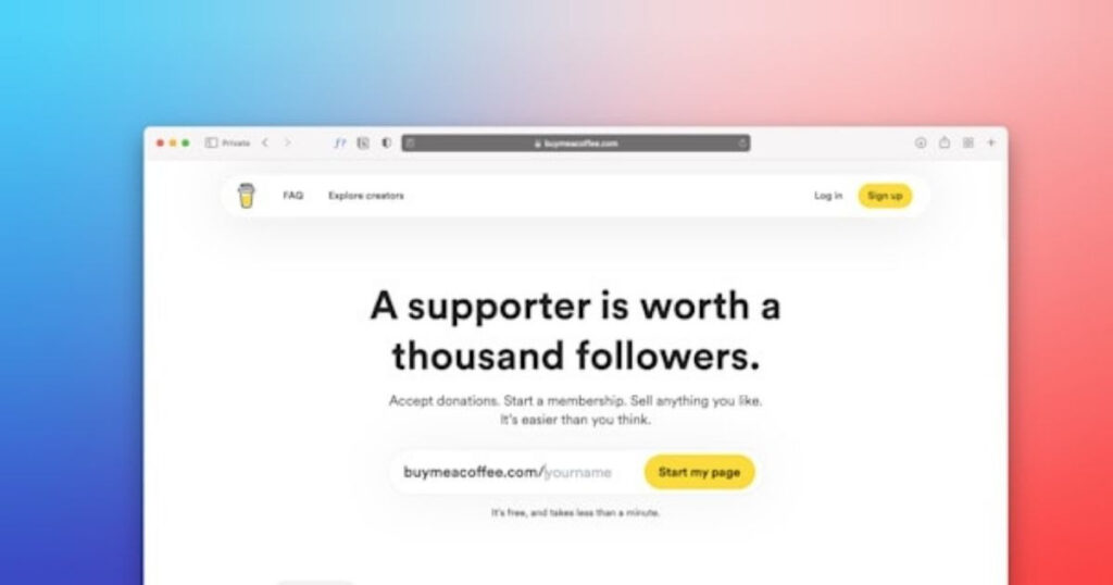 An image showing a crowdfunding platform