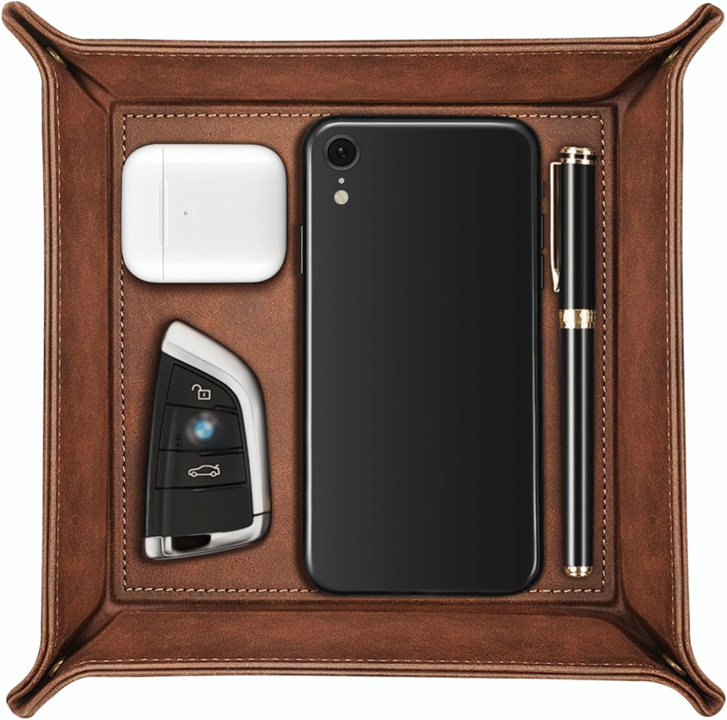 A picture showing a SITHON Valet Tray Desktop Storage Organizer