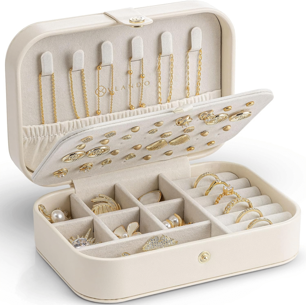 A picture showing Vlando Travel Jewelry Case